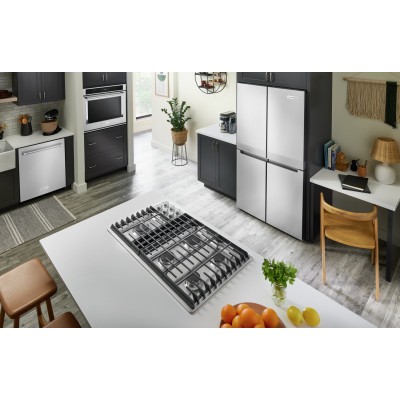 Kitchenaid KRQC506MPS 36" Counter Depth French Door Refrigerator With 19.4 Cu. Ft. Capacity