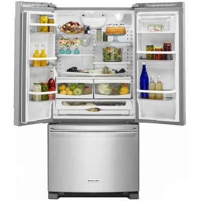 Kitchenaid KRFF302ESS 33" Standard Depth French Door Refrigerator With 22 Cu. Ft.