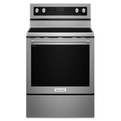 Kitchenaid YKFEG500ESS 30" Electric Range With True European Convection & Self Clean