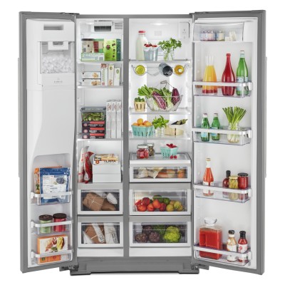 Kitchenaid KRSC703HPS 36" Side By Side Counter Depth Refrigerator With Water & Ice