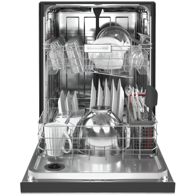 Kitchenaid KDFE104KPS 24" Two Rack Dishwasher With 47 DBA & Pro Wash System Print Shield Stainless Steel