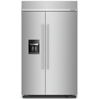 Kitchenaid KBSD708MSS 48" Built-In Counter Depth Side by Side Refrigerator Stainless Steel Color