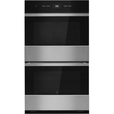 Jenn-Air JJW2830LM 30" Double Wall Oven With Convection & Self Clean Floating Glass Black & Stainless Steel Color