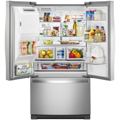 Whirlpool WRF757SDHZ 36" French Door Fridge With 26.8 Cu. Ft. Capacity Fingerprint Resistant Stainless Steel