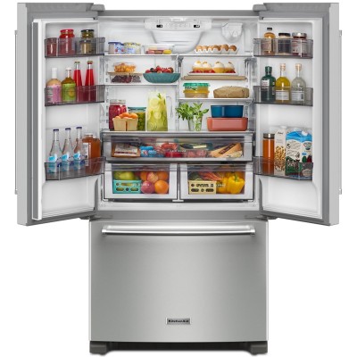 Kitchenaid KRFC136RPS 36" Counter Depth French Door Refrigerator With 20 Cu. Ft. Stainless Steel Color