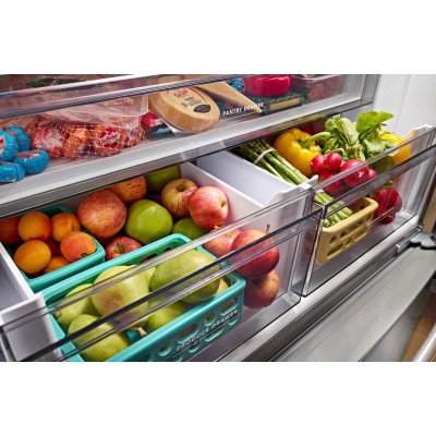 Kitchenaid KRFC136RPS 36" Counter Depth French Door Refrigerator With 20 Cu. Ft. Stainless Steel Color