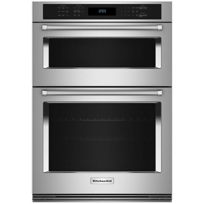 KitchenAid KOEC530PSS 30" Microwave Wall Oven Combo With Air Fry & Self Clean Stainless Steel Color