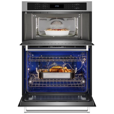 KitchenAid KOEC530PSS 30" Microwave Wall Oven Combo With Air Fry & Self Clean Stainless Steel Color