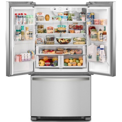 Whirlpool WRFC2036RZ 36" Counter Depth French Door Fridge With 20 Cu. Ft. Capacity Fingerprint Resistant Stainless Steel Color