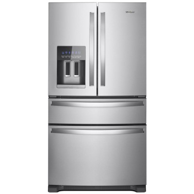 Whirlpool WRMF3636RZ 36" 4 Door French Door Refrigerator With 24.5 Cu. Ft. Capacity Fingerprint Resistant Stainless Steel Color