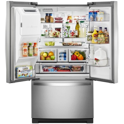 Whirlpool WRF767SDHZ 36" French Door Refrigerator With 27 Cu. Ft. Capacity Fingerprint Resistant Stainless Steel Color