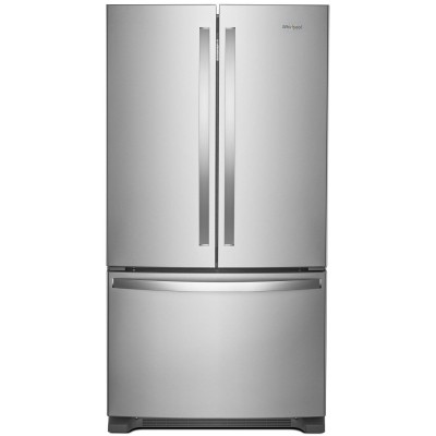 Whirlpool WRFF3236RZ 36" Standard Depth French Door Fridge With 25 Cu. Ft. Capacity Fingerprint Resistant Stainless Steel Color