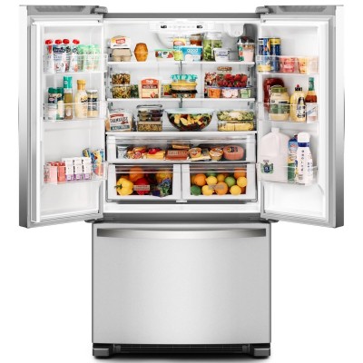 Whirlpool WRFF3236RZ 36" Standard Depth French Door Fridge With 25 Cu. Ft. Capacity Fingerprint Resistant Stainless Steel Color