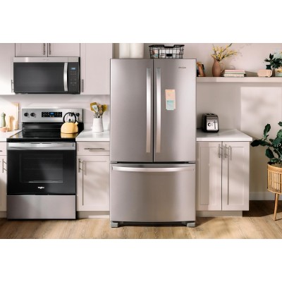 Whirlpool WRFF3036RZ 36" French Door Refrigerator With 25 Cu. Ft. Capacity Fingerprint Resistant Stainless Steel Color