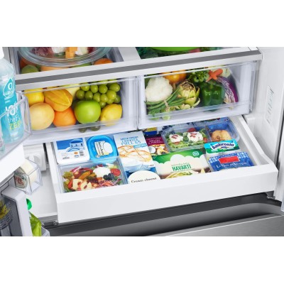 Samsung RF25C5551SR 33" French Door Refrigerator With 24.5 Cu. Ft. Capacity Stainless Steel Color