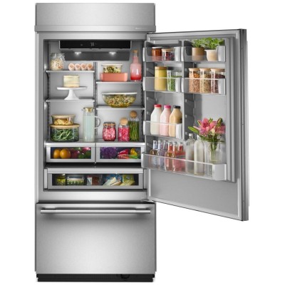 KitchenAid KBBR336SPS 36" Built In Fridge With 20.8 Cu. Ft. Capacity Print Shield Stainless Steel Color