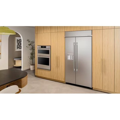 KitchenAid KBSD742SPS 42" Side by Side Built In Fridge With 25.1 Cu. Ft. Capacity Print Shield Stainless Steel Color