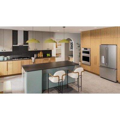KitchenAid KRFC536SPS 36" Counter Depth French Door Fridge With 23.1 Cu. Ft. Capacity Stainless Steel Color