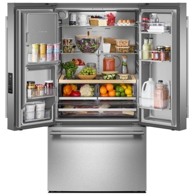 KitchenAid KRFF436SPS 36" Standard Depth French Door Fridge With 30 Cu. Ft. Capacity Print Shield Stainless Steel Color