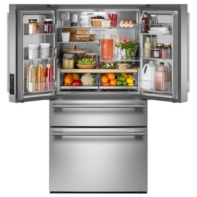 KitchenAid KRMF336SPS 36" Standard Depth French Door Refrigerator With 30 Cu. Ft. Capacity Print Shield Stainless Steel Color