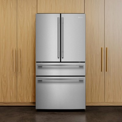 KitchenAid KRMF336SPS 36" Standard Depth French Door Refrigerator With 30 Cu. Ft. Capacity Print Shield Stainless Steel Color