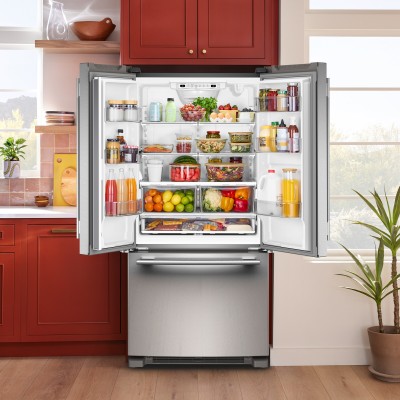 KitchenAid KRFF333SPS 33" French Door Refrigerator With 22.1 Cu. Ft. Capacity Print Shield Stainless Steel Color