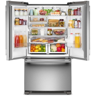 KitchenAid KRFC136SPS 36" Counter Depth French Door Fridge With 20 Cu. Ft. Capacity Print Shield Stainless Steel Color