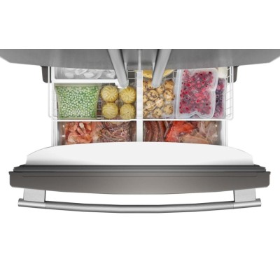 KitchenAid KRFC136SPS 36" Counter Depth French Door Fridge With 20 Cu. Ft. Capacity Print Shield Stainless Steel Color