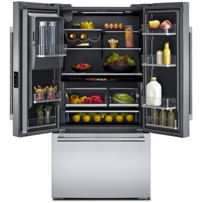 Jenn Air JFFCCE72SL 36" Counter Depth French Door Fridge With 23.84 Cu. Ft. Capacity Stainless Steel Color