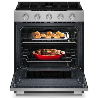 KitchenAid KSGS530SPS 30" Gas Range With Air Fry & 2-In-1 Burner Print Shield Stainless Steel Color