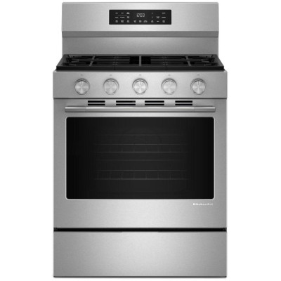 KitchenAid KFGS330TPS 30" Free Standing Gas Range With...