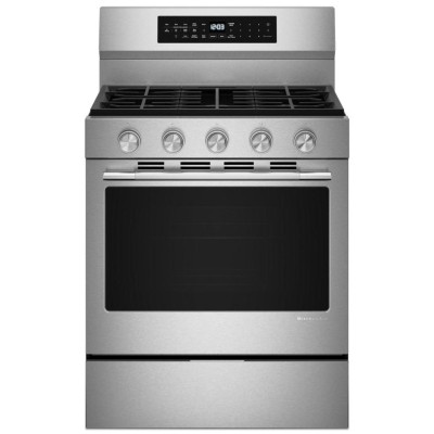 KitchenAid KFGS530SPS 30" 5 Burner Gas Range With Air Fry...