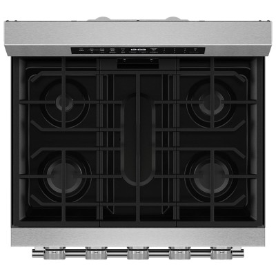 KitchenAid KFGS530SPS 30" 5 Burner Gas Range With Air Fry & 5 Cu. Ft. Capacity Print Shield Stainless Steel Color