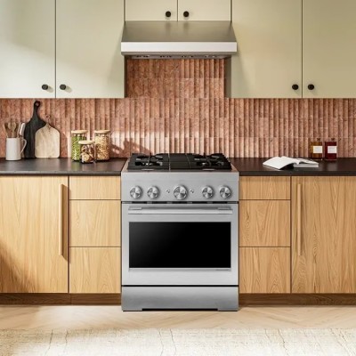 KitchenAid KFGS930SSS 30" 4 Burner Commercial Style Gas Range With 4.1 Cu. Ft. Capacity Stainless Steel Color