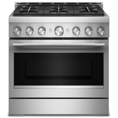 KitchenAid KFGS936SSS 36" 6 Burner Commercial Style Gas...