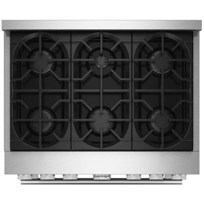 KitchenAid KFGS936SSS 36" 6 Burner Commercial Style Gas Range With 5.1 Cu. Ft. Capacity Stainless Steel Color