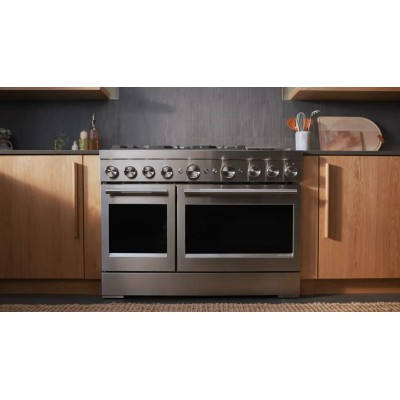 KitchenAid KFGD948SSS 48" 6 Burner Commercial Style Gas Range With 6.3 Cu. Ft. Capacity Stainless Steel Color