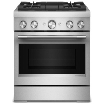 KitchenAid KFDS930SSS 30" 4 Burner Commercial Style Dual...