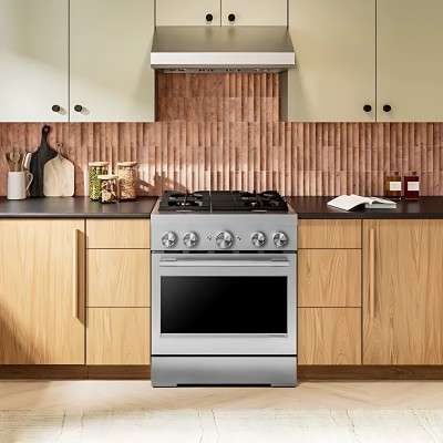KitchenAid KFDS930SSS 30" 4 Burner Commercial Style Dual Fuel Range With Air Fry Stainless Steel Color