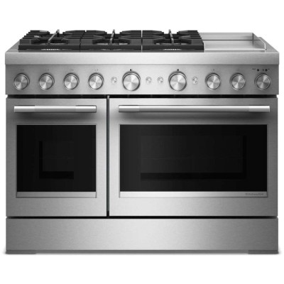 KitchenAid KFDD948SSS 48" 6 Burner Commercial Style Dual...