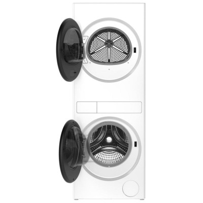 Whirlpool YWFH5424SW 24" Compact Ventless Heat Pump Laundry Tower With Steam Clean White Color