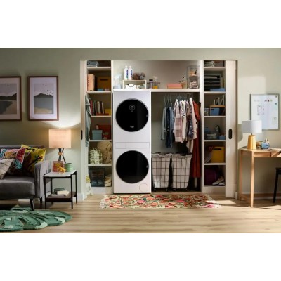 Whirlpool YWFH5424SW 24" Compact Ventless Heat Pump Laundry Tower With Steam Clean White Color