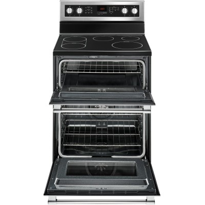 Maytag YMET8800FZ 30" Double Oven Electric Range With True Convection - 6.7 Cu. Ft