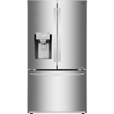 LG LFXC22526S 36" Counter Depth French Door Refrigerator Exterior Water And Ice Dispenser