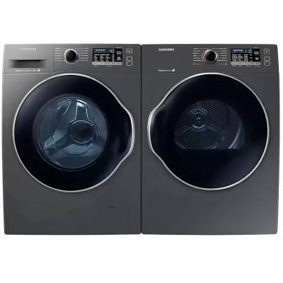 Samsung WW22K6800AX 24" Compact Front Load Washer With Steam Clean 2.6 cu. ft. Capacity Inox Grey color
