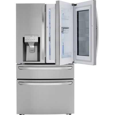 LG LRMVS3006S 36 Insta View ThinQ Door-in-Door Refrigerator with Craft Ice 30 cu.ft