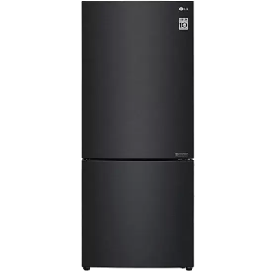 LG LBNC15231P 28" Counter Depth Bottom Freezer Refrigerator 14.7 Cu. Ft. Matte Black