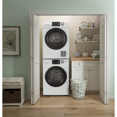 GE GFD14JSINWW 24" Vented Electric Dryer With 4.1 cu. ft. Capacity White Color