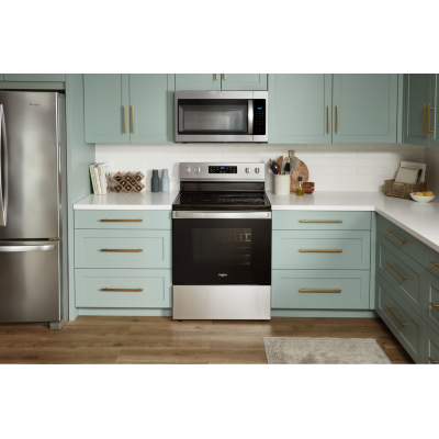 Whirlpool YWFE550S0LZ 30" Glass Top Electric Range With Air Fry & Self Clean Stainless Steel Color