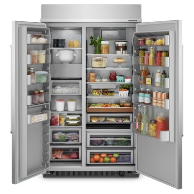 Kitchenaid KBSN708MPS 48" Side by Side Counter Depth Refrigerator With 30 Cu. Ft.